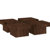 Couchtisch Braun Eichen-Optik 90x90x28 cm Holzwerkstoff