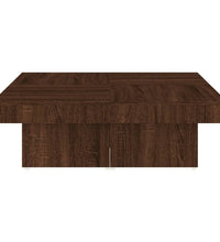 Couchtisch Braun Eichen-Optik 90x90x28 cm Holzwerkstoff
