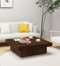 Couchtisch Braun Eichen-Optik 90x90x28 cm Holzwerkstoff