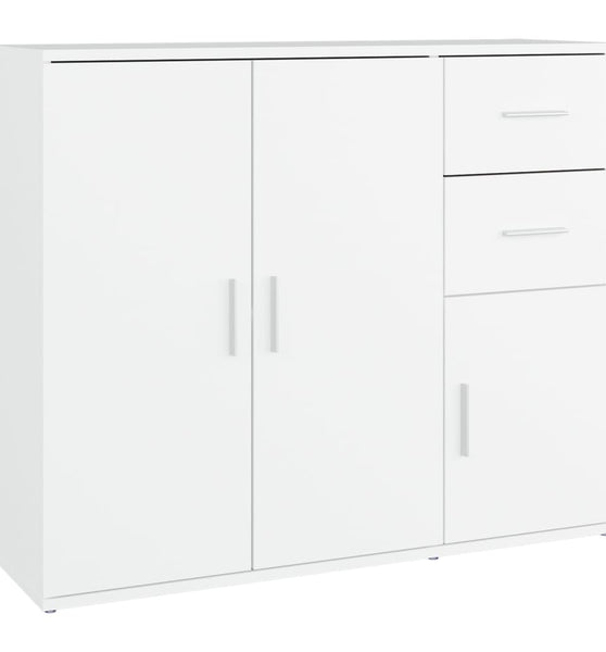 Sideboard Weiß 91x29,5x75 cm Holzwerkstoff