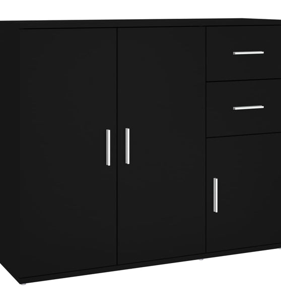 Sideboard Schwarz 91x29,5x75 cm Holzwerkstoff