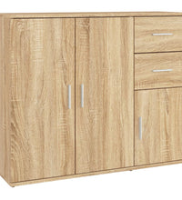 Sideboard Sonoma-Eiche 91x29,5x75 cm Holzwerkstoff