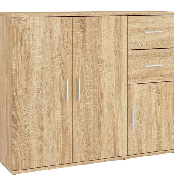 Sideboard Sonoma-Eiche 91x29,5x75 cm Holzwerkstoff