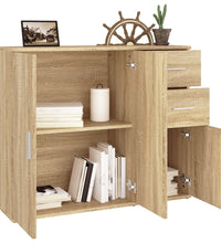 Sideboard Sonoma-Eiche 91x29,5x75 cm Holzwerkstoff