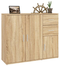 Sideboard Sonoma-Eiche 91x29,5x75 cm Holzwerkstoff