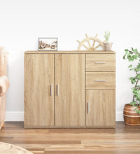 Sideboard Sonoma-Eiche 91x29,5x75 cm Holzwerkstoff