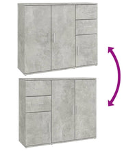 Sideboard Betongrau 91x29,5x75cm Holzwerkstoff