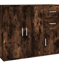 Sideboard Räuchereiche 91x29,5x75 cm Holzwerkstoff