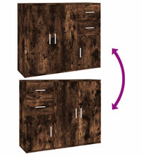 Sideboard Räuchereiche 91x29,5x75 cm Holzwerkstoff