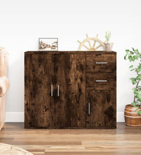 Sideboard Räuchereiche 91x29,5x75 cm Holzwerkstoff