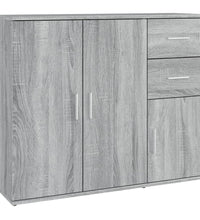 Sideboard Grau Sonoma 91x29,5x75 cm Holzwerkstoff