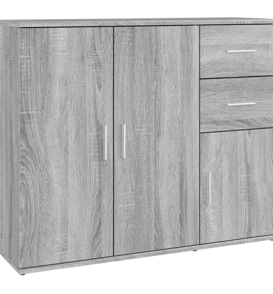 Sideboard Grau Sonoma 91x29,5x75 cm Holzwerkstoff