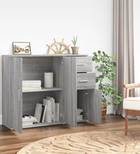 Sideboard Grau Sonoma 91x29,5x75 cm Holzwerkstoff