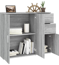 Sideboard Grau Sonoma 91x29,5x75 cm Holzwerkstoff