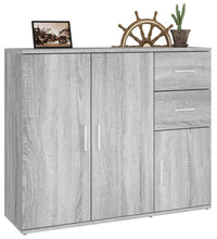 Sideboard Grau Sonoma 91x29,5x75 cm Holzwerkstoff