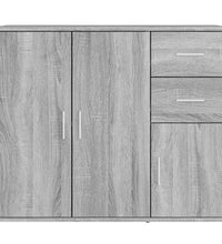 Sideboard Grau Sonoma 91x29,5x75 cm Holzwerkstoff