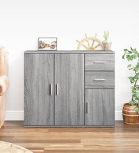 Sideboard Grau Sonoma 91x29,5x75 cm Holzwerkstoff