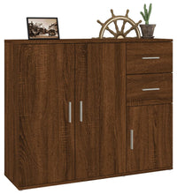 Sideboard Braun Eichen-Optik 91x29,5x75 cm Holzwerkstoff