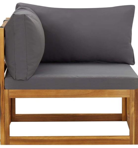 Ecksofas 2 Stk. Modular mit Kissen Massivholz Akazie