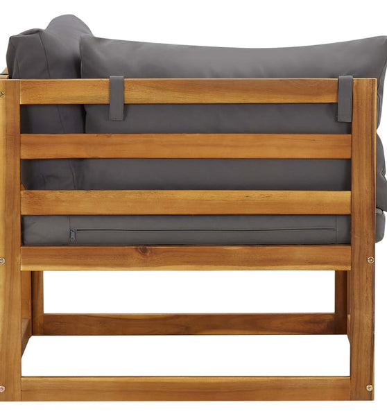 Ecksofas 2 Stk. Modular mit Kissen Massivholz Akazie