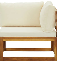 Ecksofas 2 Stk. Modular mit Kissen Massivholz Akazie