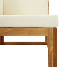 Ecksofas 2 Stk. Modular mit Kissen Massivholz Akazie
