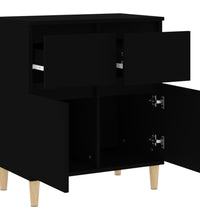 Sideboard Schwarz 60x35x70 cm Holzwerkstoff