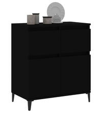 Sideboard Schwarz 60x35x70 cm Holzwerkstoff