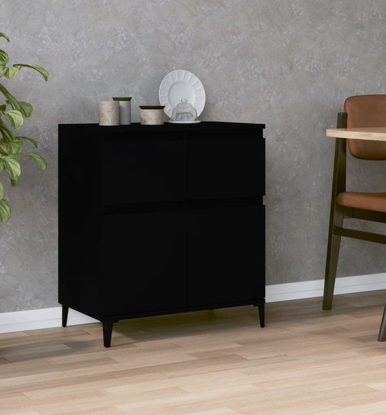 Sideboard Schwarz 60x35x70 cm Holzwerkstoff