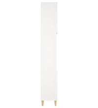 Badschrank Weiß 30x30x190 cm Holzwerkstoff
