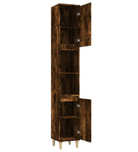 Badschrank Räuchereiche 30x30x190 cm Holzwerkstoff