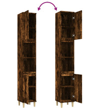 Badschrank Räuchereiche 30x30x190 cm Holzwerkstoff