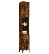 Badschrank Räuchereiche 30x30x190 cm Holzwerkstoff