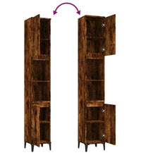 Badschrank Räuchereiche 30x30x190 cm Holzwerkstoff