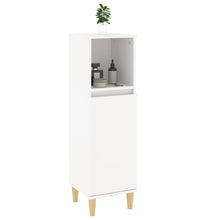 Badschrank Weiß 30x30x100 cm Holzwerkstoff