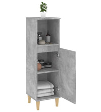 Badschrank Betongrau 30x30x100 cm Holzwerkstoff