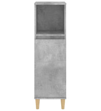 Badschrank Betongrau 30x30x100 cm Holzwerkstoff