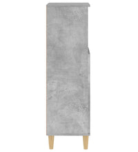 Badschrank Betongrau 30x30x100 cm Holzwerkstoff