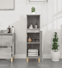 Badschrank Grau Sonoma 30x30x100 cm Holzwerkstoff