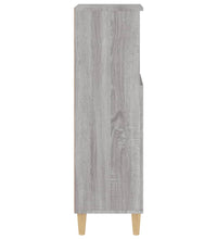 Badschrank Grau Sonoma 30x30x100 cm Holzwerkstoff