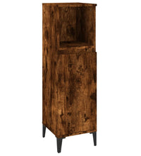Badschrank Räuchereiche 30x30x100 cm Holzwerkstoff