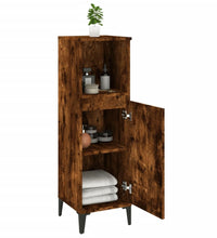 Badschrank Räuchereiche 30x30x100 cm Holzwerkstoff