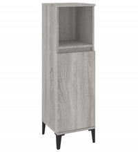 Badschrank Grau Sonoma 30x30x100 cm Holzwerkstoff