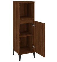 Badschrank Braun Eichen-Optik 30x30x100 cm Holzwerkstoff