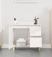 Badschrank Weiß 65x33x60 cm Holzwerkstoff