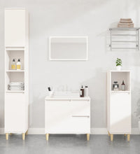 Badschrank Weiß 65x33x60 cm Holzwerkstoff