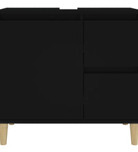 Badschrank Schwarz 65x33x60 cm Holzwerkstoff