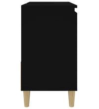 Badschrank Schwarz 65x33x60 cm Holzwerkstoff