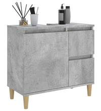 Badschrank Betongrau 65x33x60 cm Holzwerkstoff