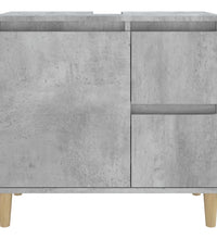 Badschrank Betongrau 65x33x60 cm Holzwerkstoff